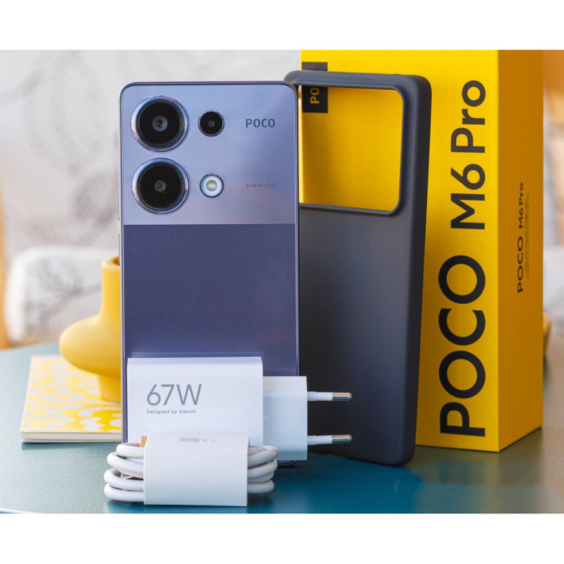  گوشی موبایل شیائومی مدل Poco M6 Pro دو سیم کارت ظرفیت 512 گیگابایت و رم 12 گیگابایت