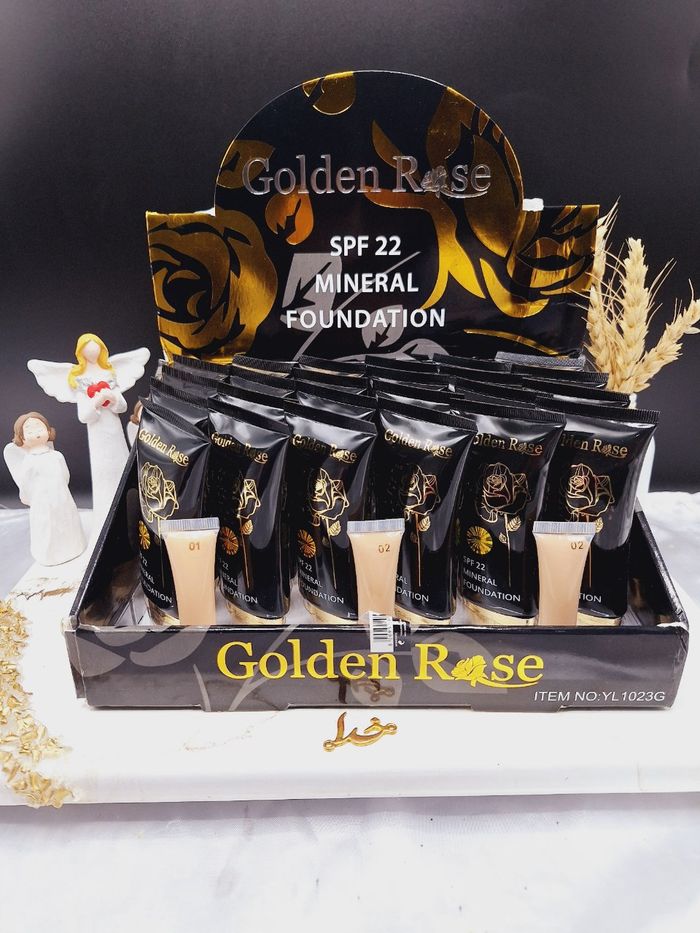 کرم پودر تیوپی کیفیت عالی گلدن رز Golden Rose کد YL1023