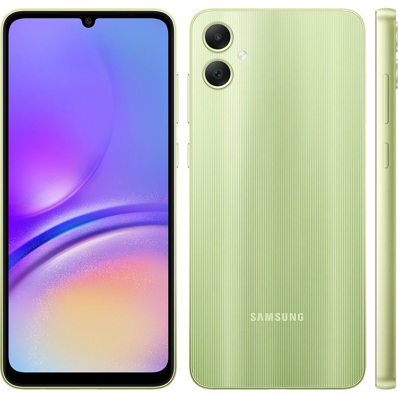  گوشی موبایل سامسونگ مدل Galaxy A05 دو سیم کارت ظرفیت 128 گیگابایت و رم 6 گیگابایت به همراه شارژر سامسونگ