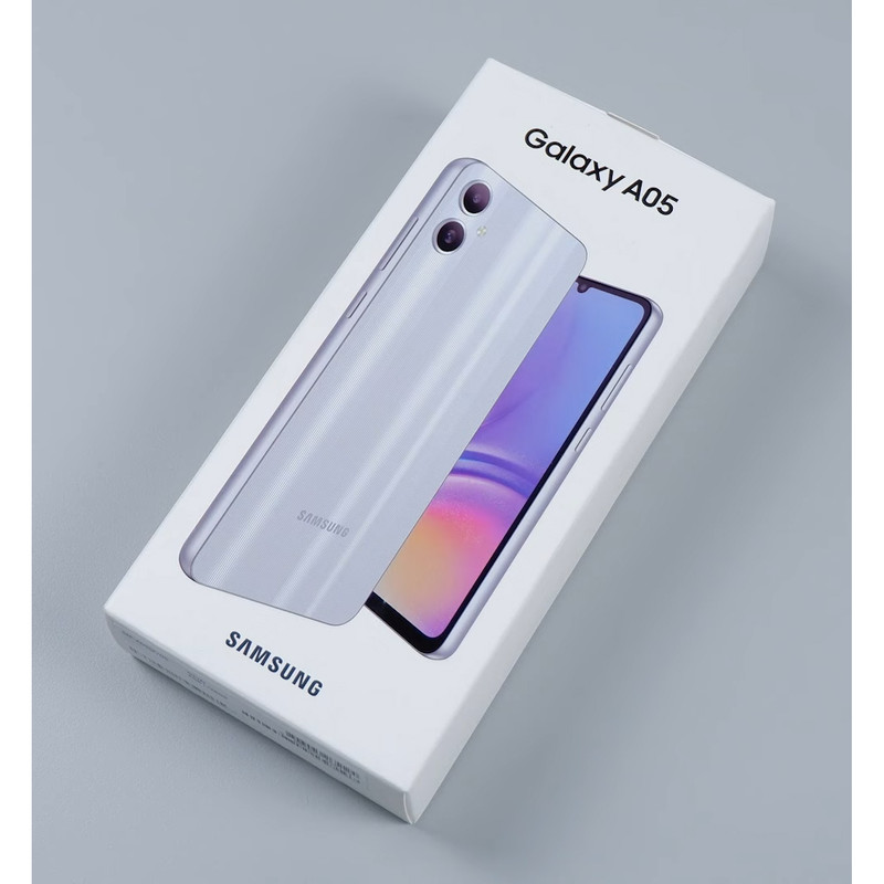  گوشی موبایل سامسونگ مدل Galaxy A05 دو سیم کارت ظرفیت 128 گیگابایت و رم 6 گیگابایت به همراه شارژر سامسونگ