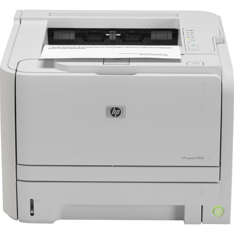 پرینتر اچ پی تک رنگ تک کاره با چاپ لیزری مدل LaserJet P2035، سایز چاپ A4