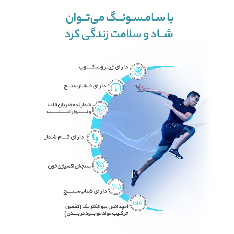 ساعت هوشمند سامسونگ مدل Galaxy Watch4 44mm بند سیلیکونی
