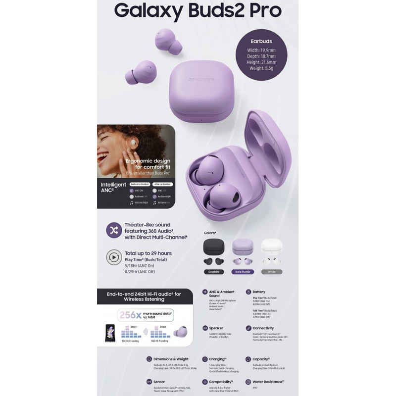  هدفون بلوتوثی سامسونگ مدل Galaxy Buds2 Pro