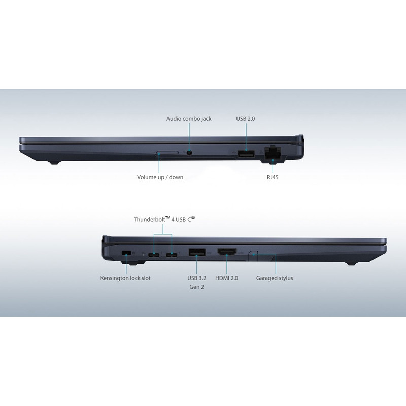  لپ تاپ 14 اینچی ایسوس مدل ExpertBook B3 Flip B3402FB-EC0971-i7 1255U 8GB 512SSD - کاستوم شده
