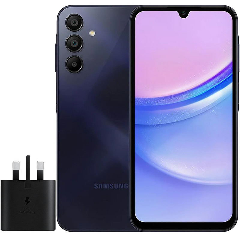 گوشی موبایل سامسونگ مدل Galaxy A15 دو سیم کارت ظرفیت 128 گیگابایت و رم 4 گیگابایت به همراه شارژر سامسونگ - ویتنام 